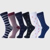 Alpine Swiss Mens Cotton 18 Pack Dress Socks Solid Ribbed Argyle Shoe Size 6-12 - 2 of 4