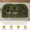 70'' Chenille Foldable Sofa Bed with 4 Pillows, Boneless Comfort and Multi-Functional Design - 3 of 4