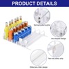 Unique Bargains Refrigerator Self-Pushing Width-Adjustable Beverage Drink Organizer Black - 3 of 4
