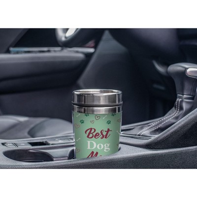 Elanze Designs Best Dog Mom Green 17 Ounce Stainless Steel Travel Tumbler