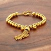 ELYA Polished Bead Tassel Bead Stainless Steel Bracelet (6mm) - 6.5" - 2 of 4