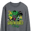 Men's - Marvel - St. Patrick's Day Green Vibes Only Long Sleeve Graphic T-Shirt - 2 of 4