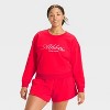 Women's French Terry Crewneck Sweatshirt - All In Motion - 4 of 4