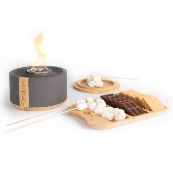 Smore's Gift Set with Bamboo Tray - Gray - Terra Flame
