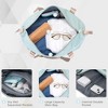 Vynxaria 4-Piece Durable Luggage Set with 360¡ã Spinner Wheels - Light Blue Travel Collection - 4 of 4