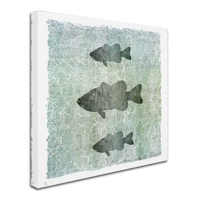 Trademark Fine Art -LightBoxJournal 'Life Is Better At The Lake Bass' Canvas Art