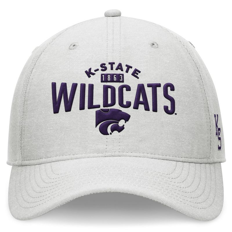 NCAA Kansas State Wildcats Unstructured Chambray Cotton Hat - Gray, 2 of 5