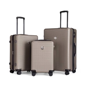 Summit Adventure 3-Piece Fog Gray Lightweight Expandable Travel Luggage With Tsa Lock - 1 of 4