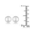 Slickblue Classic Rose Gold/Silver Plated 6mm/8mm Stud Earrings, Stainless Steel, Anniversary & Wedding Jewelry for Women - 2 of 3