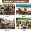 Outdoor Rugs UV Resistant Waterproof Patio Rug, Plastic Straw Reversible Portable Rug Modern Carpet for Beach Balcony Deck Yard - 2 of 4