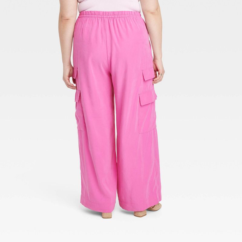 Women's High-Rise Wide Leg Cargo Pants - A New Day™, 2 of 10