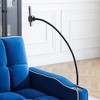 3-in-1 Adjustable Chaise Lounge with Side Table, Phone Holder&Cup box, Convertible Sofa Bed Sleeper Chair Accent Chair, Beige/Black/Blue-ModernLuxe - 3 of 4