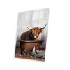 Highland Cow in The Tub Print on Acrylic Glass by Domonique Brown - iCanvas - 2 of 4