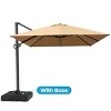 Crestlive Products 10'x 13' Patio Offset Cantilever Umbrella High-strength Aluminum Pole with 360°Rotation 5 Heights Adjustable Umbrella - 2 of 4