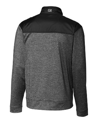 Cutter & Buck Stealth Hybrid Quilted Mens Big and Tall Full Zip Windbreaker Jacket - Black - XLT — фото 2
