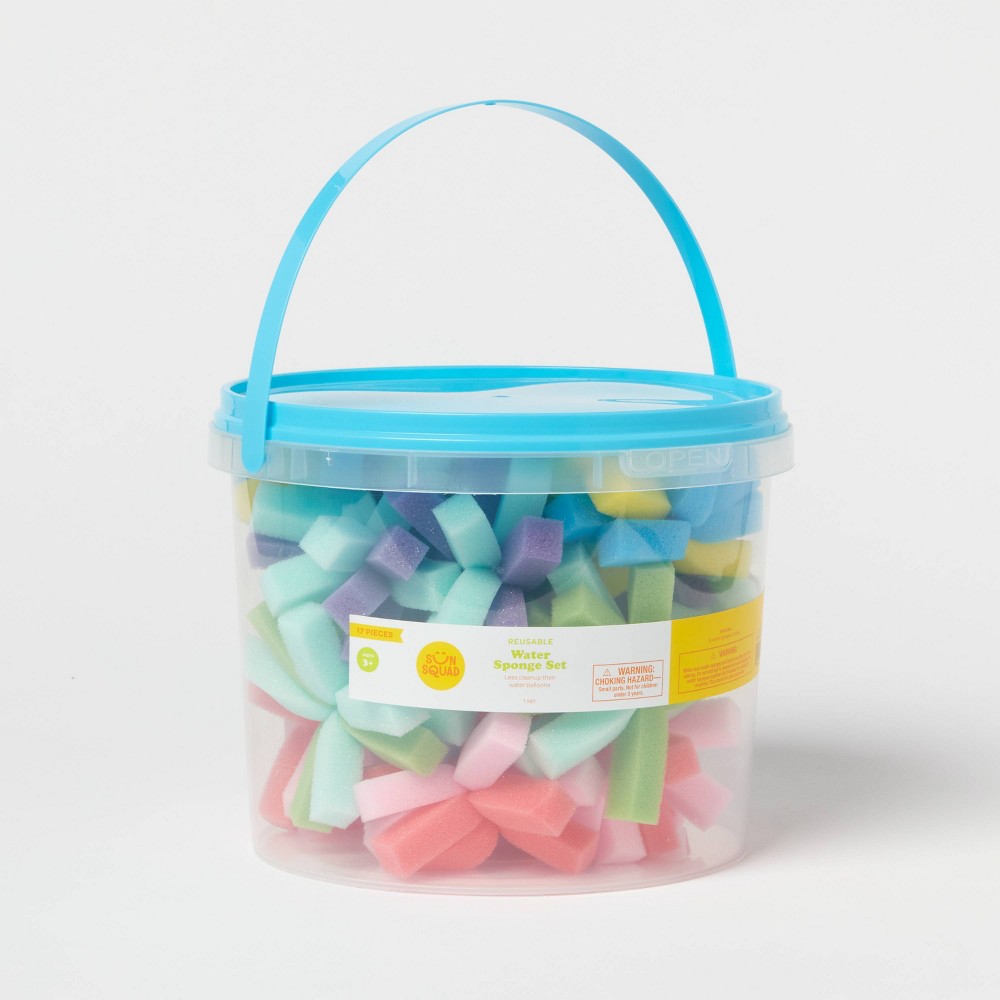 Reuseable Sponge Balls 16pk - Sun Squad™: Pool & Beach Toys for Ages 3+