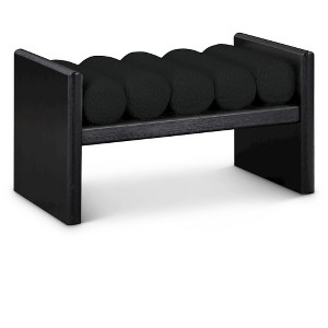 Meridian Furniture,Waverly Boucle Fabric Bench - 1 of 4