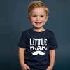 The Juniper Shop Little Man Mustache Toddler Short Sleeve Tee - 3T - Navy - 2 of 4