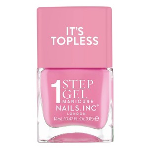Nails.INC It’s Topless, 4-in-1 Base Coat, Treatment, Color and Top Coat 1-Step Gel Nail Polish - 0.47 fl oz - 1 of 4