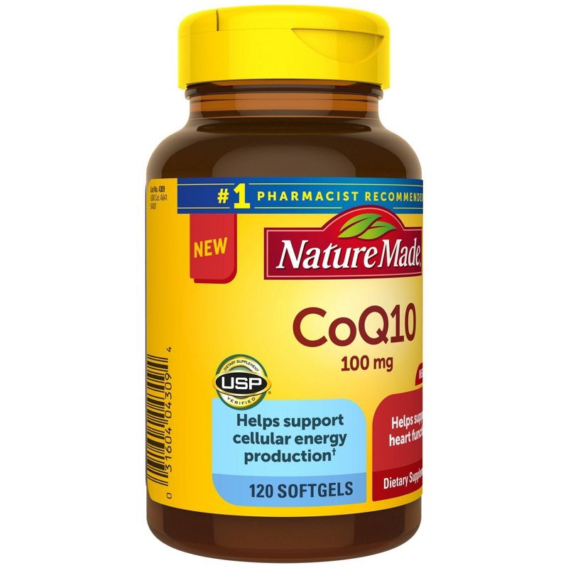 Nature Made 100mg CoQ10 Softgel - 120ct, 3 of 11