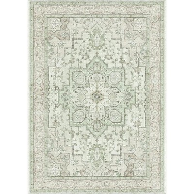 Abynow Faded Medallion Indoor Area Rug