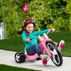Radio Flyer Big Flyer Sport with Large Front Wheel and Adjustable Seat for Kids, Outdoor Activities, and Recreational Sports, Pink - 3 of 4