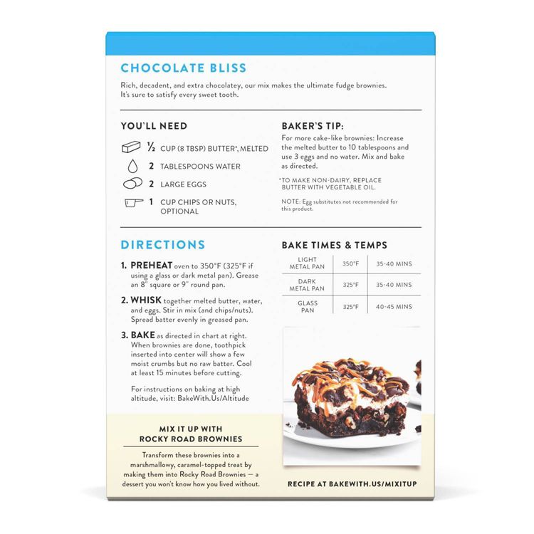 King Arthur Gluten Free Fudge Brownie Mix - 17oz, 2 of 6