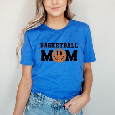 Simply Sage Market Women's Basketball Mom Smiley Face Short Sleeve Graphic Tee