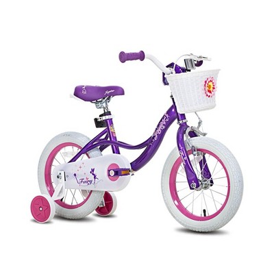 12 14 16 Girls Children Bike with Stabilisers Wheels Kids Bike for Ages 3-9 Years Old Pink
