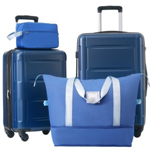2 Piece (20/24In)Luggage Set With Travel Duffel Bag And Toiletry Bag,Lightweight Expandable Hardshell Luggage Sets With TSA Lock-Cuddlewood - 1 of 4