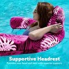 Joyfy Inflatable Pool Floats Chairs, Water Hammock Floating Lounge Adult, Tropical Leaves Beach Lake Floaties Lounger for Relaxing Swimming Party - 3 of 4