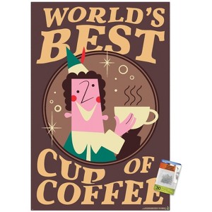 Trends International Elf - World's Best Cup Of Coffee Unframed Wall Poster Prints - 1 of 4
