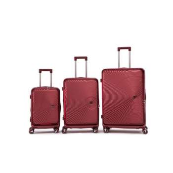 Luggage Sets 3 Piece(20/24/28), Expandable Carry On Luggage with TSA Lock Airline Approved, 100% PC Hard Shell and Lightweight Suitcase