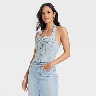 Lucky Brand Women's Lace Up Back Top : Target