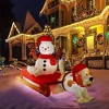 Nifti Nest Inflatable Christmas Decor - Snowman and Dog - 3 of 4