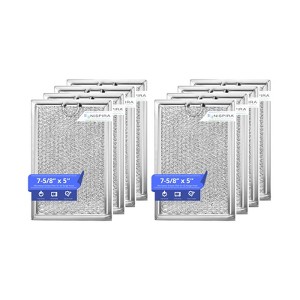 Nispira Replacement Range Hood Microwave Grease Filter Compatible with GE WB06X10309, 8 Packs - 1 of 4