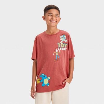 Boys' Disney Toy Story Short Sleeve Graphic T-shirt - Red : Target