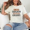 Simply Sage Market Women's If Only Sarcasm Burned Calories Short Sleeve Graphic Tee - 2 of 3