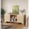 Rattan TV Stand for Living Room, Modern Entertainment Center or 70 Inch TV, Boho Media TV Console Table with Storage - 3 of 4