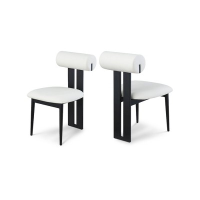 Meridian Furniture,Dario Vegan Leather Dining Chair, Set of 2
