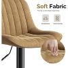 UNISOAR Modern Swivel Bar Stools Set of 2/4,  Counter Height Bar Stools with Adjustable Height Upholstered Bar Chair with Back and Footrest for Bar - 4 of 4