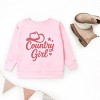 Country Girl Hat Puff Print  - Youth Graphic Sweatshirt - 2 of 3