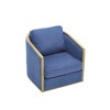 CAVINAS 360° Swivel Barrel Chair,Accent Armchair with High-Density Foam Cushion for Living Room,Bedroom,Hotel - 2 of 4