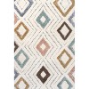 Amira Diamond High-Low Area Rug - JONATHAN Y - 2 of 4