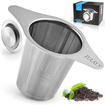 Zulay Kitchen Large Stainless Steel Tea Filter For Loose Tea