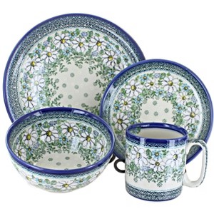 Blue Rose Polish Pottery 1000-4 Galia 16 Piece Dinnerware - 1 of 2