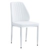 NicBex PU Leather Dining Chairs Set of 8,Armless Upholstered Kitchen Chair with Extended Backrest and Silver Metal Legs for Dining Room,Kitchen - 4 of 4