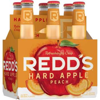 Redd's Hard Apple Peach Ale Beer - 6pk/12 fl oz Bottles