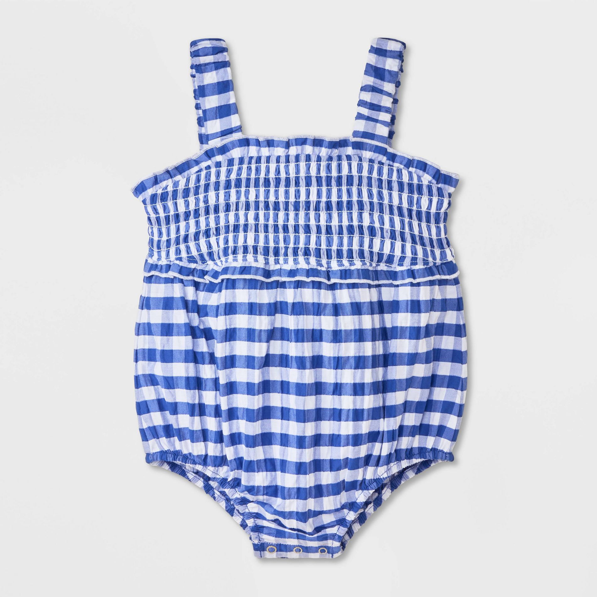 Baby Girls' Gingham Romper - Cat & Jack™ Blue
