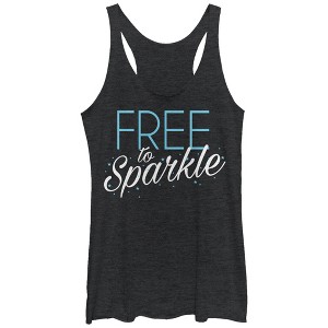 Women's CHIN UP 4th of July Free to Sparkle Racerback Tank Top - 1 of 3